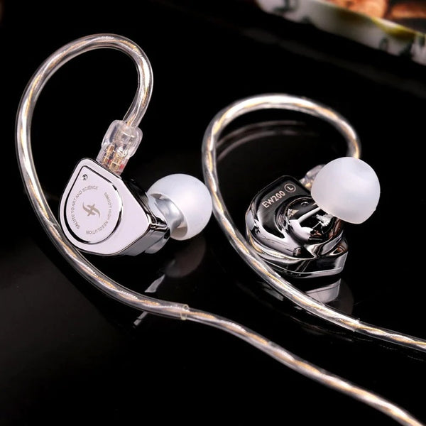 Simgot EW200, In-Ear Monitors: 10mm SCP Diaphragm, Dual-Magnetic-Circuit Dual-Cavity Dynamic IEM (EW200)