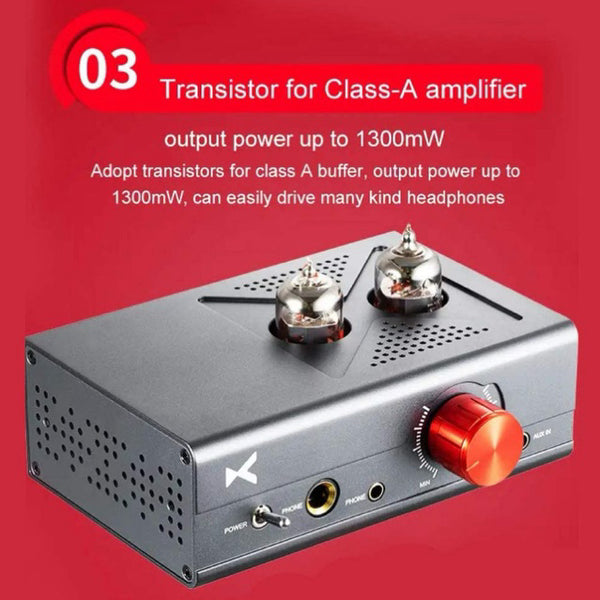 xDuoo MT-602, Headphone Amplifier: Tube Class-A Transistor Pre-Amplifier with Volume Control AMP (MT- 602)