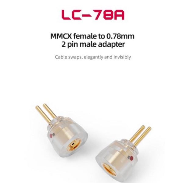 FiiO LC-78A, MMCX to 2Pin Adapter: for Earphones IEM MMCX Female to 0.78mm 2-Pin Male Adapter (LC78A, LC 78A)