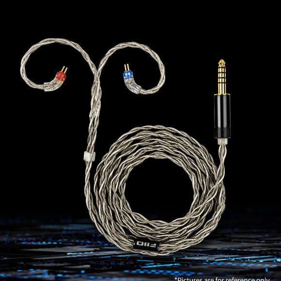 FiiO LS-4.4A, In-Ear Monitors Upgrade Cable: Silver-plated Copper Dual Pin Replacement Cable (LS4.4A, LS 4.4A)