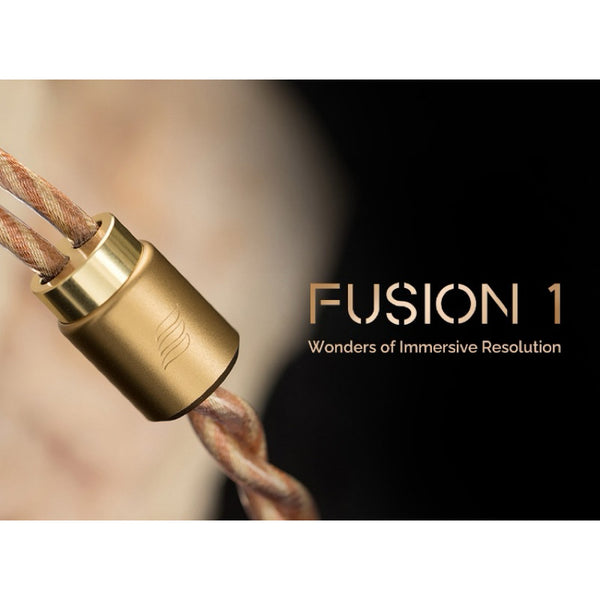 Effect Audio Fusion 1, In-Ear Monitor Upgrade Cable: Gold-Plated Silver Litz, Pure Copper IEM Cable (Fusion 1)