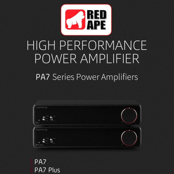 Topping PA7 or PA7 PLUS, Power Amplifier: XLR, TRS, RCA Input Fully Balanced High-Performance AMP (PA7)