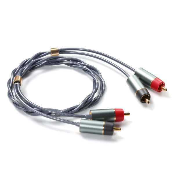 ddHifi RC30A/RC40A/RC30B, Shielded Silver RCA Cable: RCA to Balance 4.4 or 3.5mm Cables