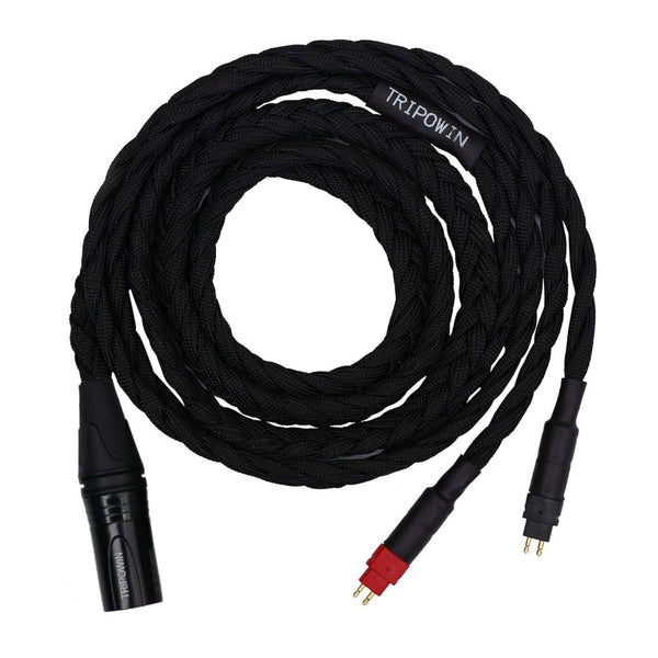 Tripowin GranVia, In-Ear Monitors Upgrade Cable: Handmade Replacement Cable for Sennheiser HD800HD650HD600 (GranVia)