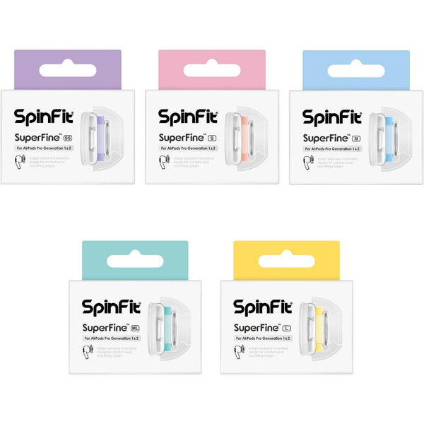 SpinFit Superfine, Silicone Replacement Eartips: for Äirpods Pro Premium Upgrade Ear Tips (CP1025)