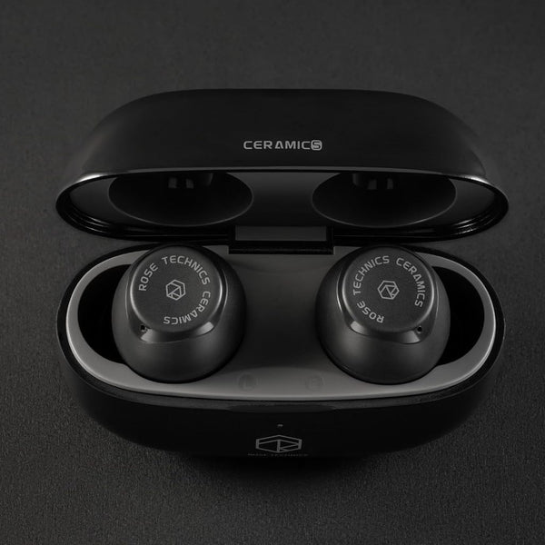 Rose Technics Ceramics, True Wireless Earbuds: 10mm DD, Bluetooth 5.3 with ENC Gaming TWS (Ceramics)