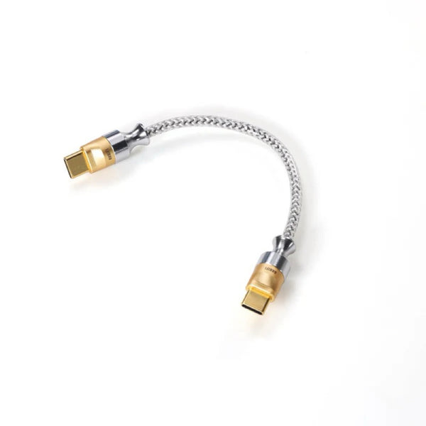 ddHifi TC07S, Type C to Type C OTG Data Cable: Nyx Silver Shielded USB Cable