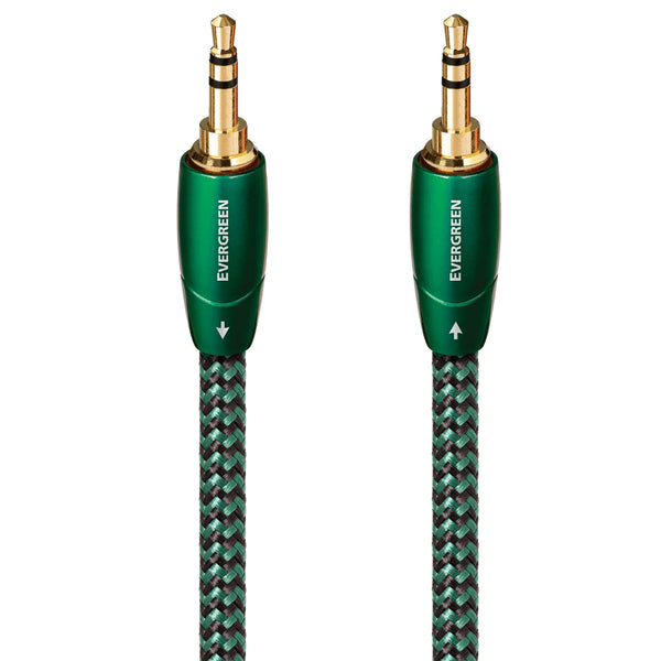 AudioQuest Evergreen, 3.5mm to 3.5mm RCA Cable: Gold-Plated Audio Cables