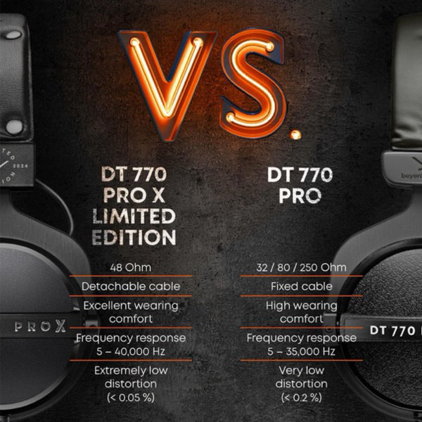 Beyerdynamic DT770 Pro, Closed Back Headphones (Black): Wired for Studio and Mixing, Studio Earphone (DT770Pro)