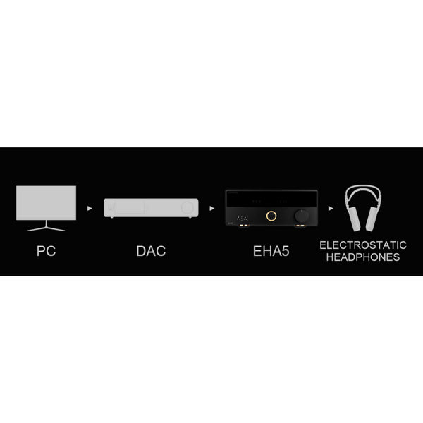 Topping EHA5, Electrostatic Headphone Amplifier: For Stax & Audeze Carbon AMP (EHA 5)