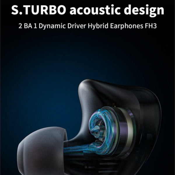 Fiio FH3, Hybrid Driver In-Ear Monitors: High-Res Triple Driver Earphones IEM (FH 3)