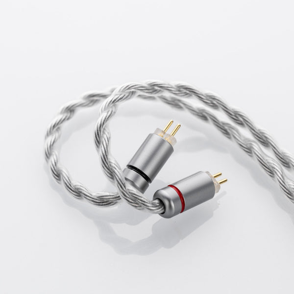 Moondrop Free DSP, Earphone Upgrade Cable with Microphone: 2-Pin DSP Type C Premium Silver Replacement Cable (Free DSP)