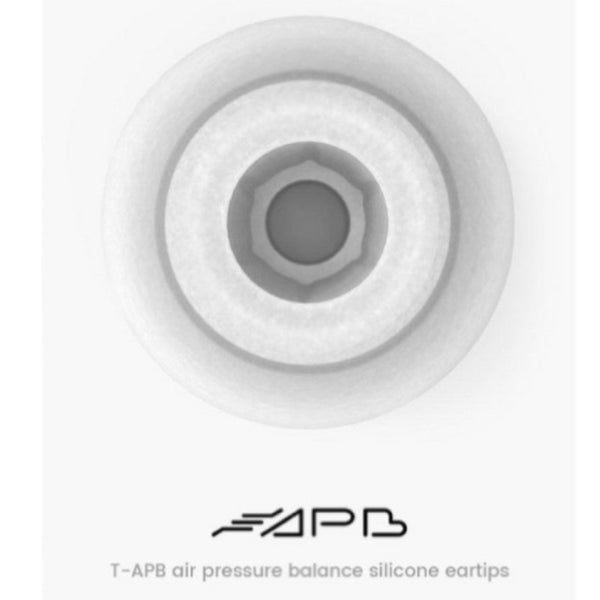 Tanchjim T-APB, T300B+300T Silicone Replacement Eartips (2 Pairs): Air Pressure Balance Sound Transmission (T-APB)