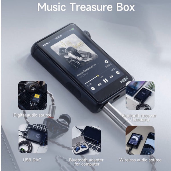 HiBy R3 II, Digital Audio Player: High Resolution with 2023 Update DAP (R3 gen 2)