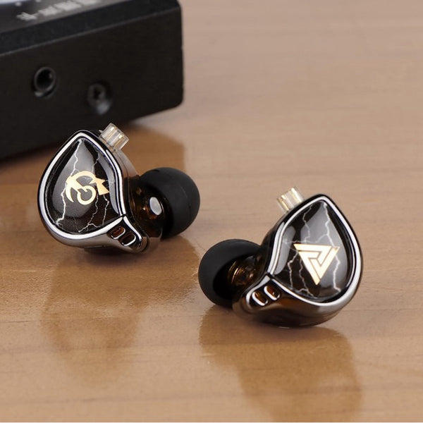 QKZ x HBB 10mm Titanium-Coated Diaphragm HiFi in-Ear Monitor Earphones with Semi-Open Cavity, Detachable 2Pin