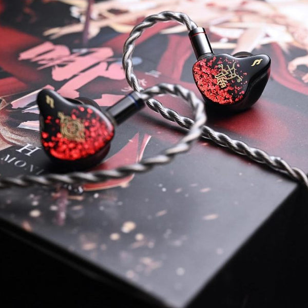 Tangzu Nezha, In-Ear Monitors: Flagship 6BA+1PZT Multi-Driver First Full Resin Shell Earphones IEM (Ne Zha)