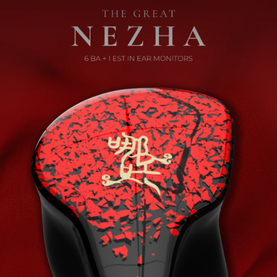 Tangzu Nezha, In-Ear Monitors: Flagship 6BA+1PZT Multi-Driver First Full Resin Shell Earphones IEM (Ne Zha)