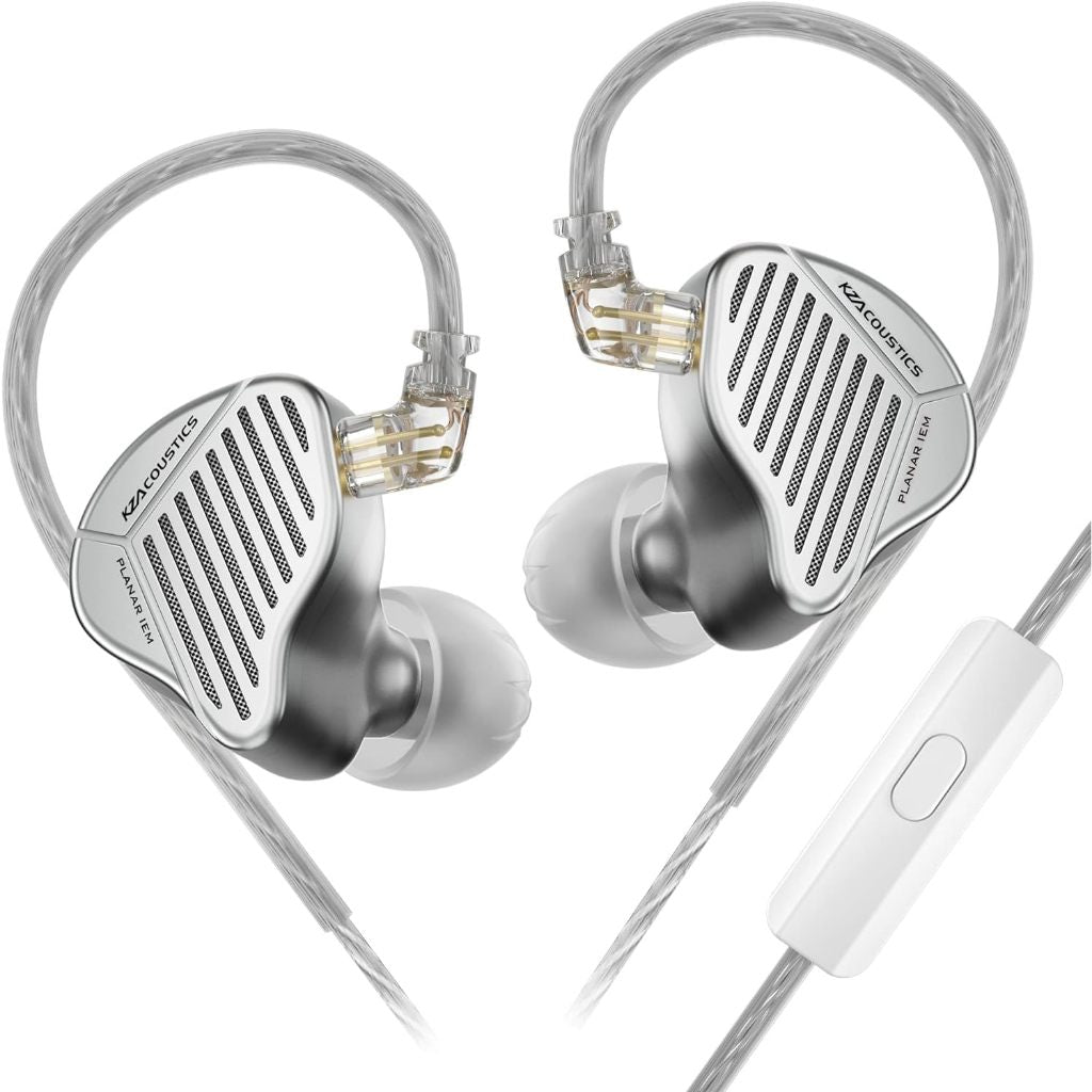 KZ PR1 Hifi Edition Planar Driver HiFi in-Ear Monitors IEM with Detachable 2pin Silver-Plated Cable