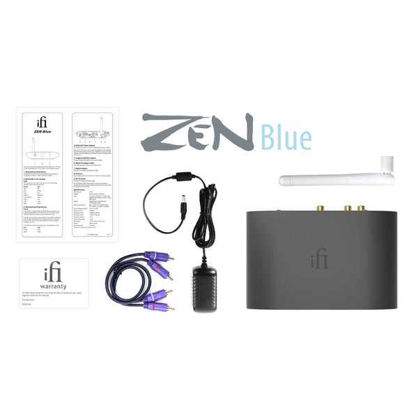 iFi Audio Zen Blue, Wireless Bluetooth Receiver and DAC: High-Resolution Streamer/Receiver/DAC (Zen Blue)