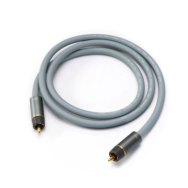 ddHifi RC100C, RCA Coaxial Cable (100cm): RCA Plug OCC Copper Cables