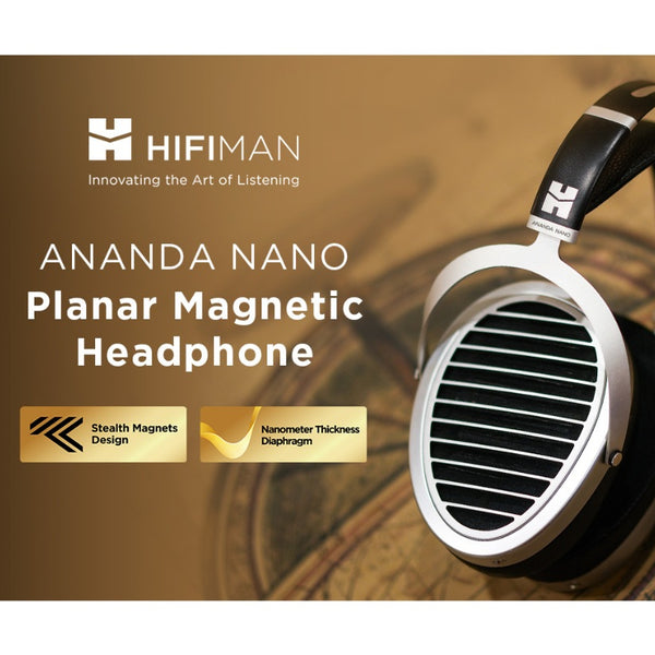 Hifiman Ananda Nano, Open-Back Headphones (Updated 2023): Over-Ear Planar Magnetic Hi-Fi Headphone