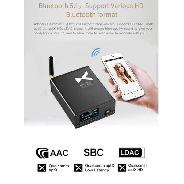 xDuoo XQ-50 Pro 2, Digital-to-Analog Converter: QCC5125 Chipset, ES9018K2M, Bluetooth 5.1 DAC (XQ 50 PRO 2)