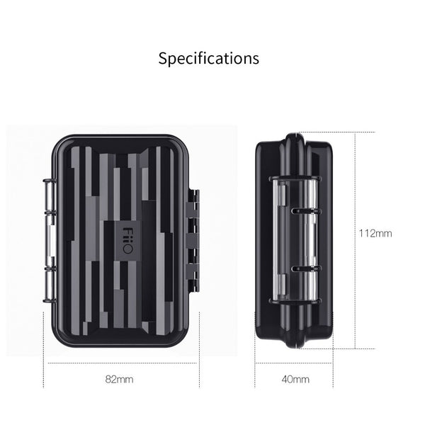 FiiO HB1, Carrying Hard Case: Durable Waterproof Protective Travel Case for Earphones and Accessories Case (HB 1)