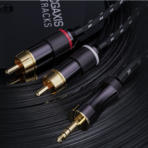 FiiO LR-3.5A, 3.5mm to Dual RCA Audio Cable: 3.5mm Male to Dual RCA Male Analog Audio Cable (1Mtr, LR3.5A, LR 3.5A)