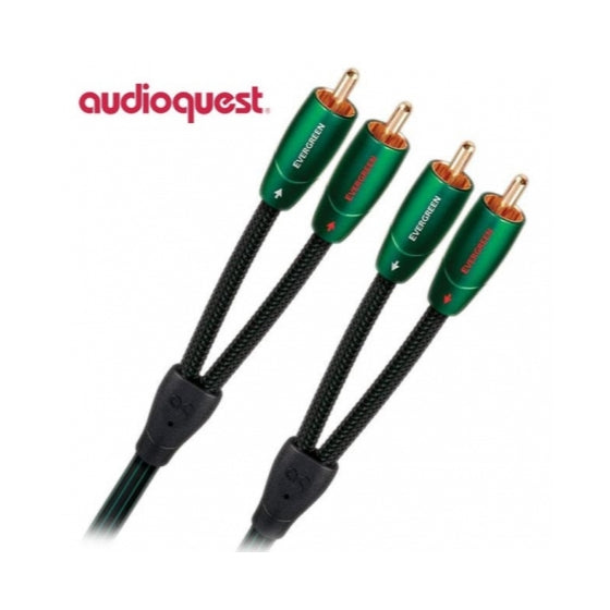 AudioQuest Evergreen, RCA to RCA Cable: Gold-Plated Audio Cable (Evergreen)