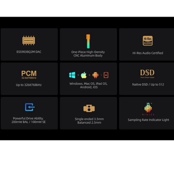 Hidizs S9 Pro, DAC and Amplifier: Balanced & Single-Ended Mini HiFi for Android and iP DAC/AMP (S9 Pro)
