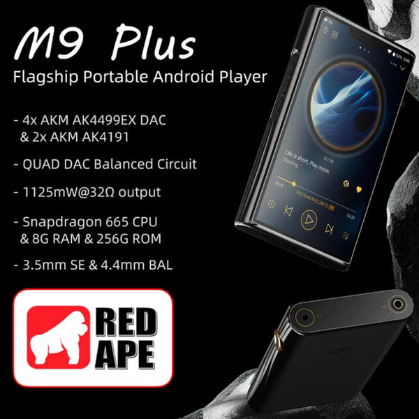 Shanling M9 Plus, Portable Digital Audio Player: Flagship Quad AK4499EX 2023 Music Player (M9 Plus)