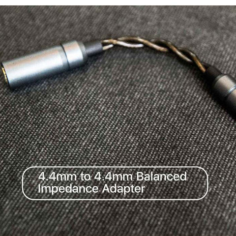 HiBy Balanced Impedance Adapter: 4.4mm to 4.4mm Balanced Earphone and Headphone Adapter (4.4)