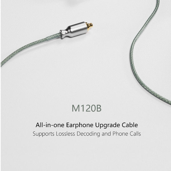 ddHifi M120B, 2 Pin or MMCX Upgrade Cable: All-in-One Earphone Microphone Cables (M120 B)