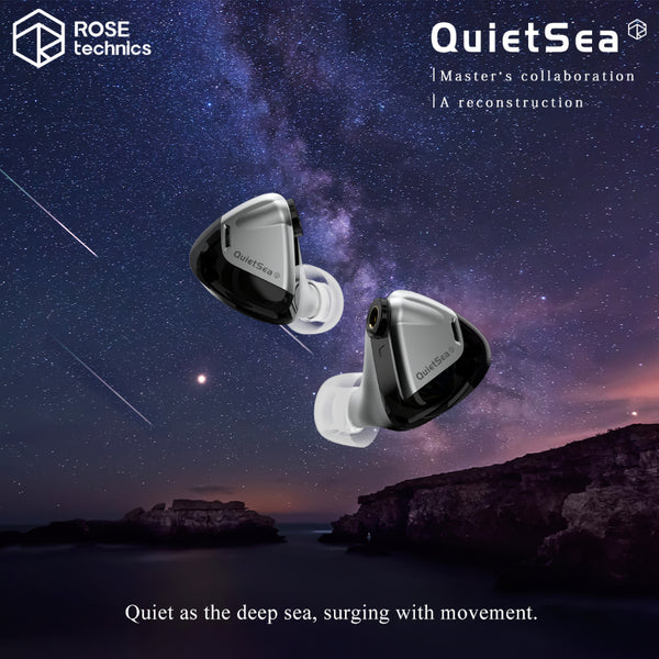 Roseselsa (Rose Technics) QuietSea, In-Ear Monitors: Dual-Chambered Single Dynamic Driver Earphones IEM (Quiet Sea)