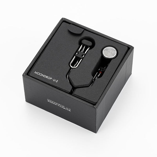 Moondrop U2, Flat-Head Wired Earbuds: 14.8mm Dynamic Driver Ear Buds with 3.5mm Standard Single-Ended Wired Earphones