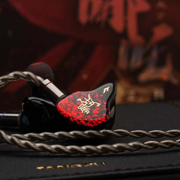 Tangzu Nezha, In-Ear Monitors: Flagship 6BA+1PZT Multi-Driver First Full Resin Shell Earphones IEM (Ne Zha)