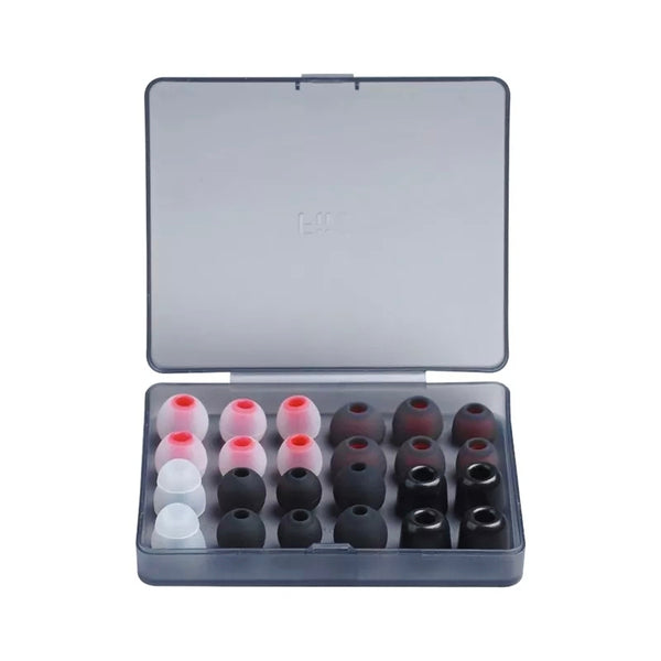 FiiO HS19, Silicone Replacement Eartips (12 Pairs): Premium Ear tip Pack (HS 19)