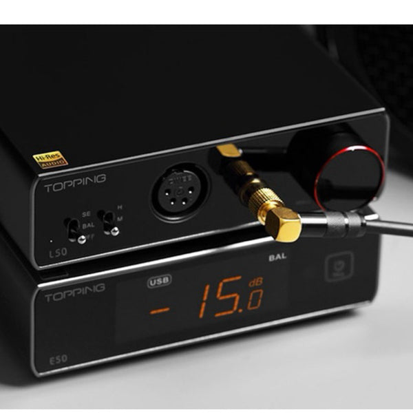 Topping E50, Desktop Digital-to-Analog Converter: DSD512 & PCM768kHz USB DAC with ES9068AS MQA Decoder (E50)