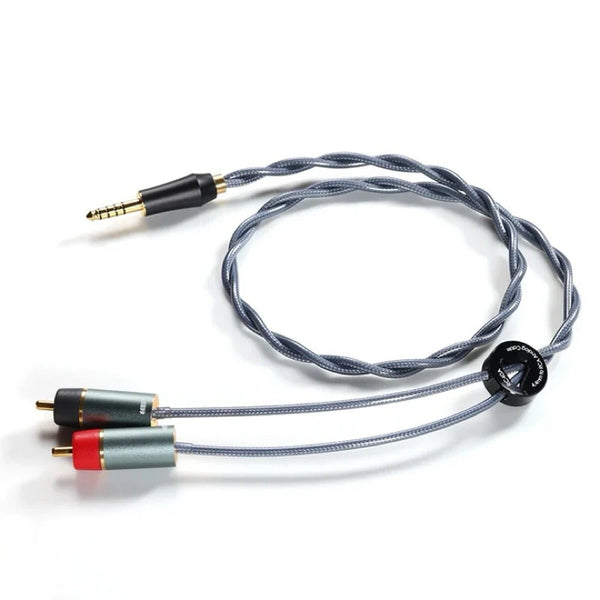 ddHifi RC30A/RC40A/RC30B, Shielded Silver RCA Cable: RCA to Balance 4.4 or 3.5mm Cables