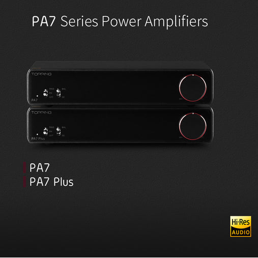 Topping PA7 or PA7 PLUS, Power Amplifier: XLR, TRS, RCA Input Fully Balanced High-Performance AMP (PA7)