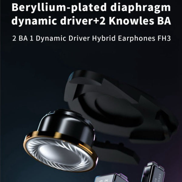 Fiio FH3, Hybrid Driver In-Ear Monitors: High-Res Triple Driver Earphones IEM (FH 3)