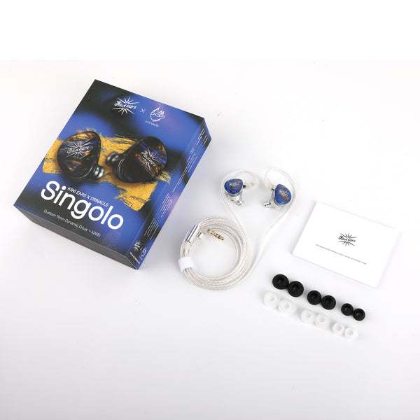 Kiwi Ears x Crinacle Singolo, In-Ear Monitors: Custom 11mm Dynamic Driver with KARS Earphones IEM (Singolo)