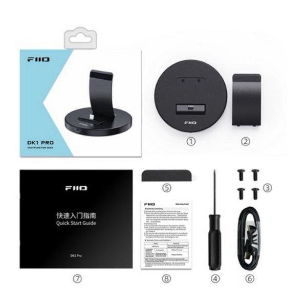 FiiO DK1Pro, Type C Charging Stand: Multifunction Plug & Play Micro USB Universal Docking Station (DK1 Pro)