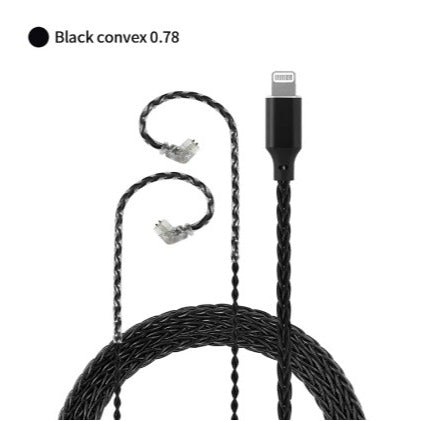 Jcally LT8, OFC Upgrade Cable: with Microphone Volume Control, 8 Core 5N OFC Cable (LT8)