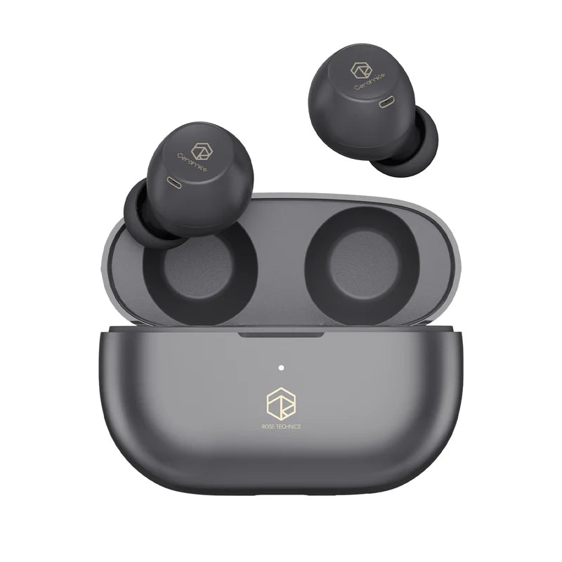 Roseselsa (Rose Technics) Ceramics X, True Wireless Earbuds: ANC, 4 HD Mics, IPX5 Sweat Resistant TWS (Ceramics X)