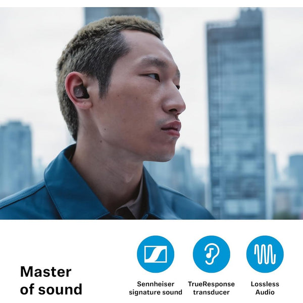 Sennheiser Momentum True Wireless 4 with Bluetooth 5.4, Crystal-Clear Sound, Comfortable Design, 30-Hour Battery Life