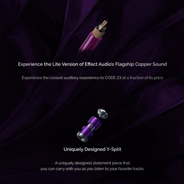 Effect Audio Code 24C, Limited Edition Upgrade Cable: ConX 2 Pin Earphone Cable (Code 24 C)