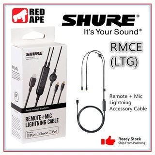 Shure RMCE-LTG, Accessory Cable: Bluetooth Enabled for MMCX Earphones Cable (RMCELTG, RMCE LTG)