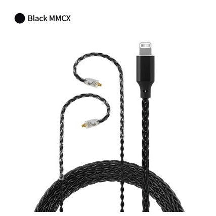 Jcally LT8, OFC Upgrade Cable: with Microphone Volume Control, 8 Core 5N OFC Cable (LT8)