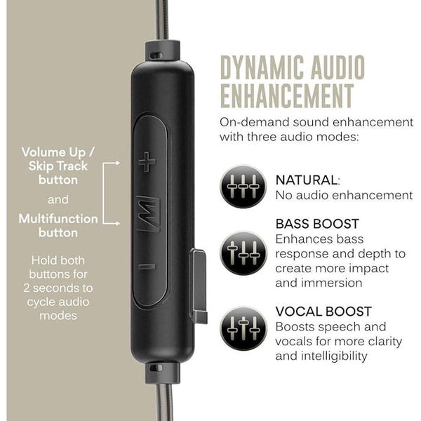 MEE Audio BTX1, Wireless MMCX Adapter: Universal with Microphone & Remote (MEEAudio BTX 1)